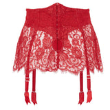 Agent Provocateur Kateryna Waspie Suspender (Red) - Valentine's Day Lingerie | Avec Amour Luxury Lingerie