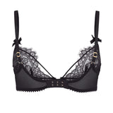 Agent Provocateur Kiya Plunge Bra (Black) | Avec Amour Luxury Lingerie