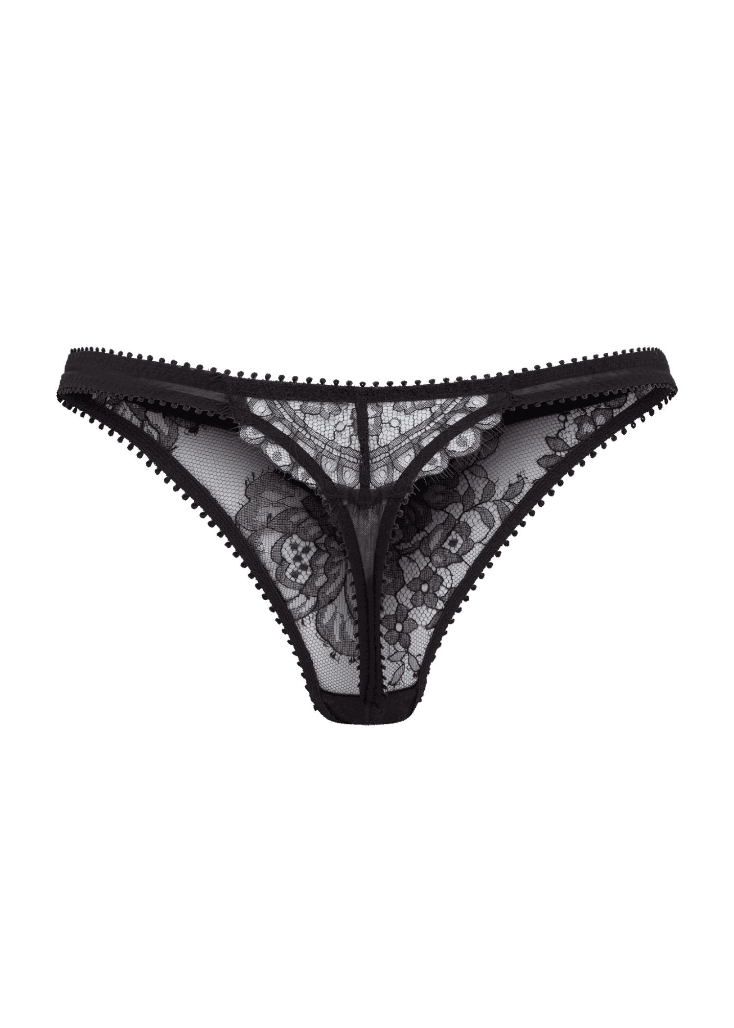 Agent Provocateur Kiya Thong (Black) | Avec Amour Luxury Lingerie