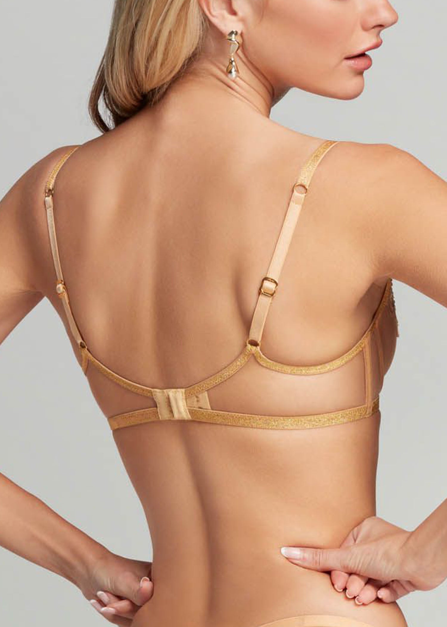 Agent Provocateur Lindie Bra (Gold) | Avec Amour Luxury Lingerie
