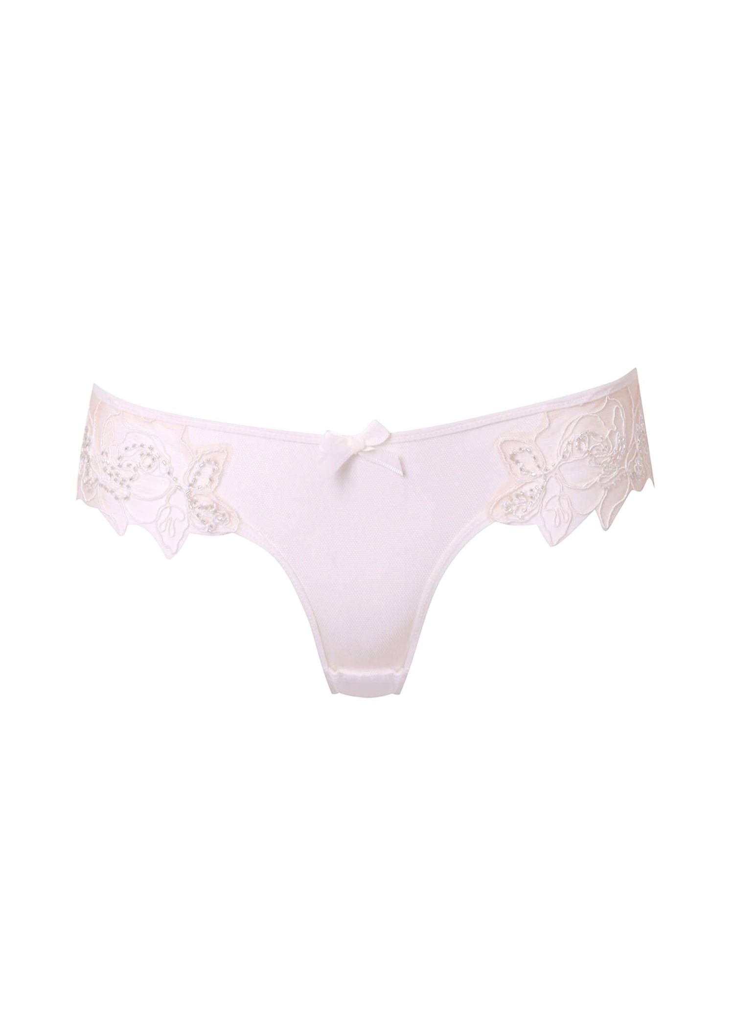 Agent Provocateur Lindie Knicker Brief (Sand/Ivory) | Avec Amour Luxury Lingerie