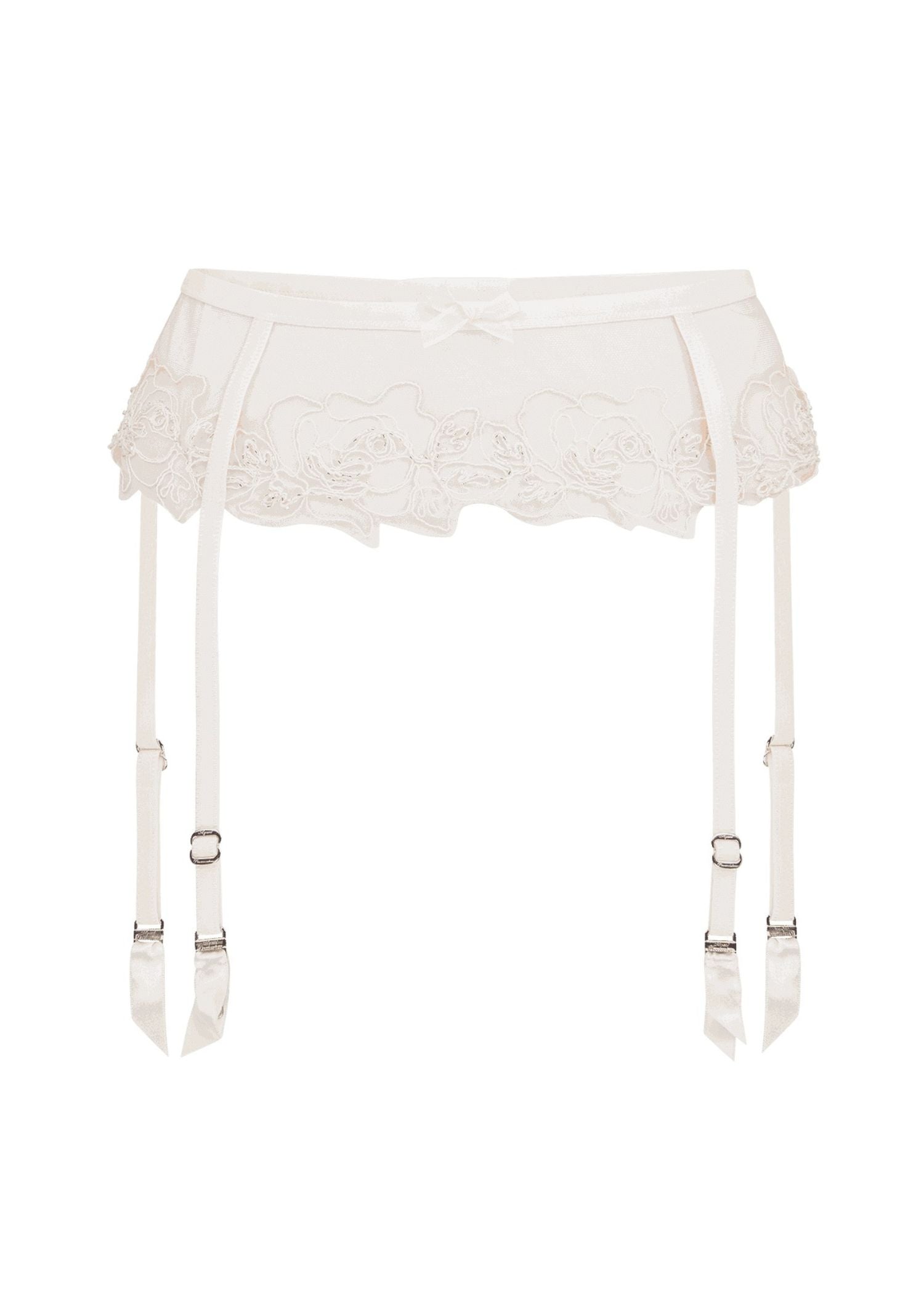 Agent Provocateur Lindie Suspender (Sand/Ivory) | Avec Amour Luxury Lingerie