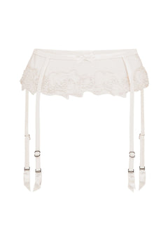 Agent Provocateur Lindie Suspender (Sand/Ivory) | Avec Amour Luxury Lingerie