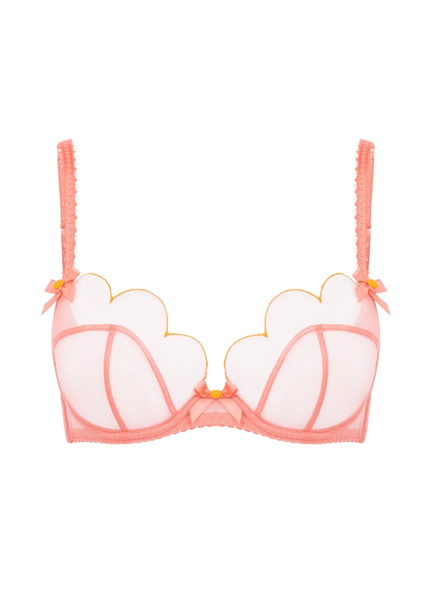 Agent Provocateur Lorna Bra (Coral) | Avec Amour Luxury Lingerie