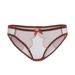 Agent Provocateur Lorna Brief (Chestnut / Peach) | Avec Amour Sexy Lingerie