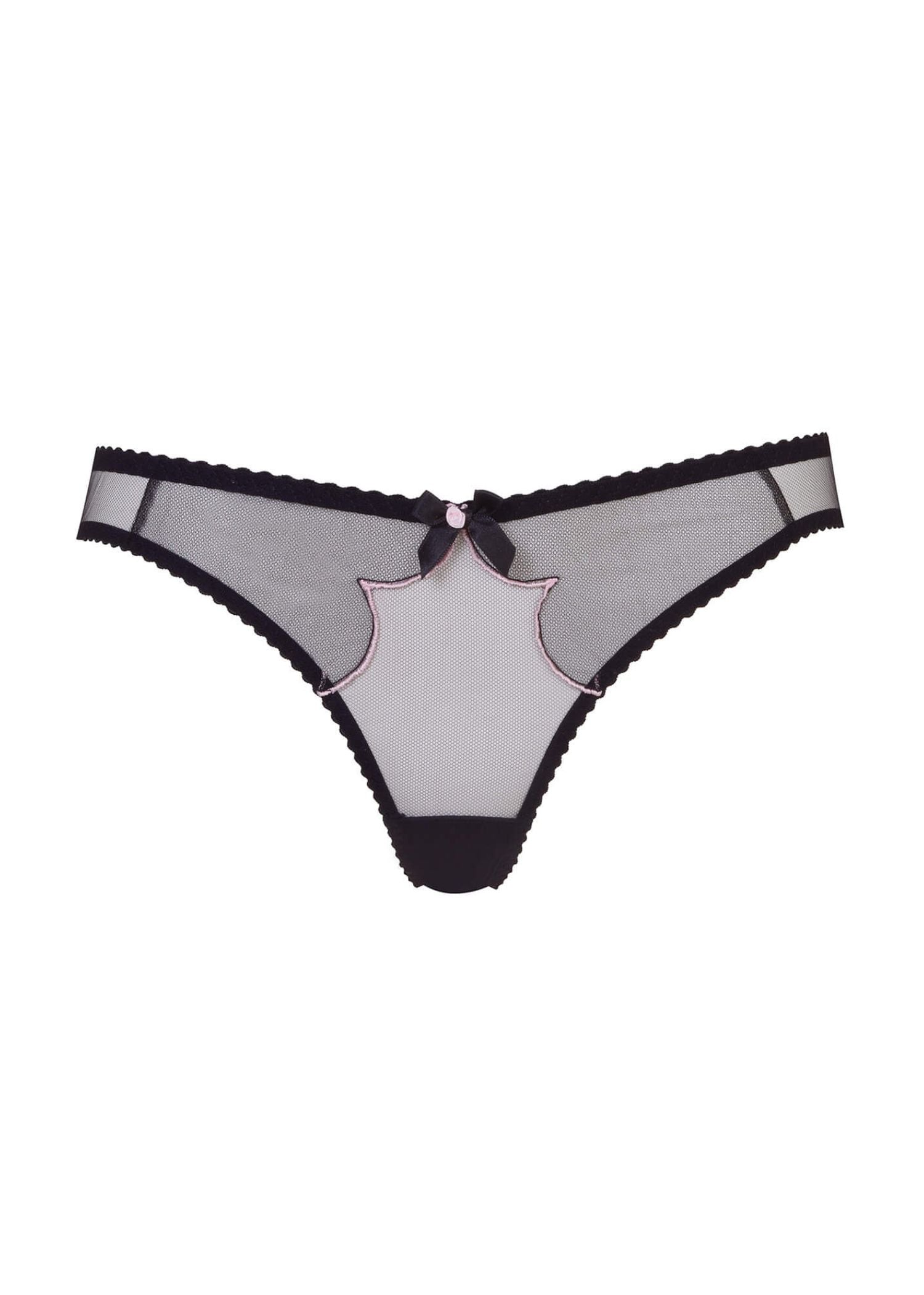 Agent Provocateur Lorna (Black/Pink) Full Brief - Luxury Lingerie | Avec Amour Sexy Lingerie