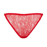 Agent Provocateur Lorna Lace Knicker Brief (Red) | Avec Amour Luxury Lingerie