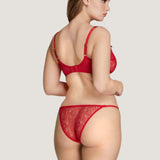 Agent Provocateur Lorna Lace Underwired Plunge Bra (Red) | Avec Amour Luxury Lingerie