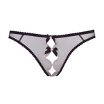 Agent Provocateur Lorna (Black/Pink) Ouvert Brief - Luxury Lingerie | Avec Amour Sexy Lingerie