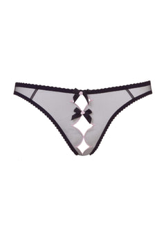 Agent Provocateur Lorna (Black/Pink) Ouvert Brief - Luxury Lingerie | Avec Amour Sexy Lingerie