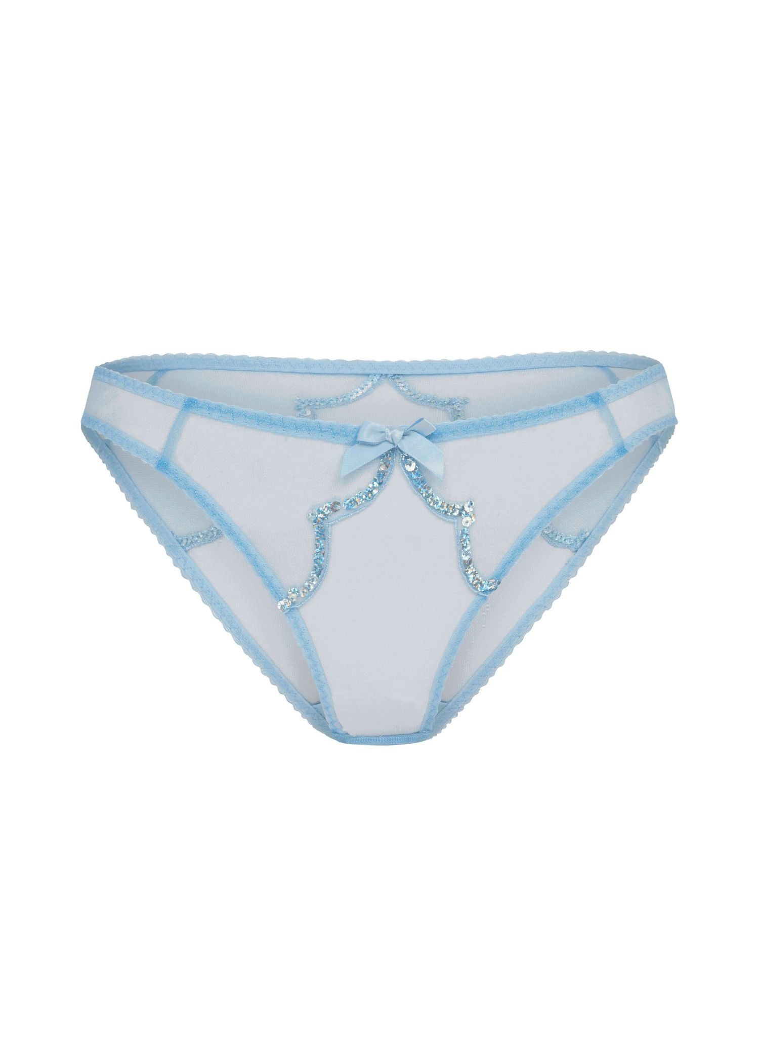 Agent Provocateur Lorna Party Brief (Baby Blue) | Avec Amour Luxury Lingerie