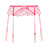 Agent Provocateur Maysie Suspender Belt (Fuchsia / Baby Pink) | Avec Amour Luxury Lingerie