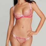 Agent Provocateur Maysie Thong (Fuchsia / Baby Pink) | Avec Amour Luxury Lingerie