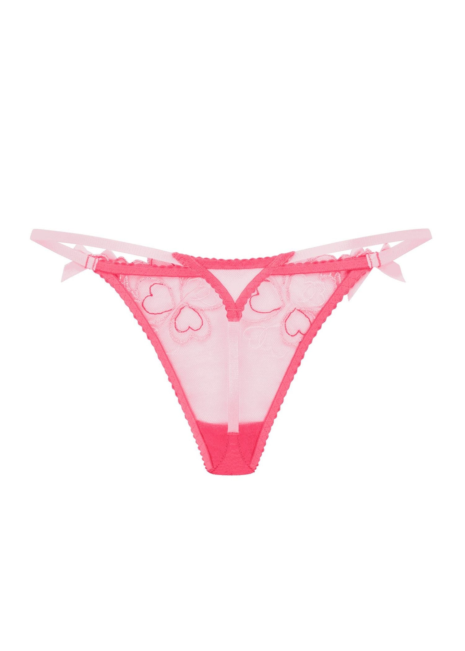 Agent Provocateur Maysie Thong (Fuchsia / Baby Pink) | Avec Amour Luxury Lingerie