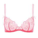 Agent Provocateur Maysie Plunge Bra (Fuchsia / Baby Pink) | Avec Amour Luxury Lingerie