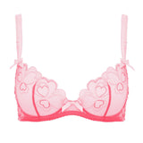 Agent Provocateur Maysie Plunge Bra (Fuchsia / Baby Pink) | Avec Amour Luxury Lingerie