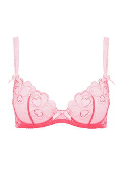 Agent Provocateur Maysie Plunge Bra (Fuchsia / Baby Pink) | Avec Amour Luxury Lingerie
