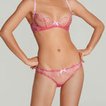 Agent Provocateur Maysie Plunge Bra (Fuchsia / Baby Pink) | Avec Amour Luxury Lingerie