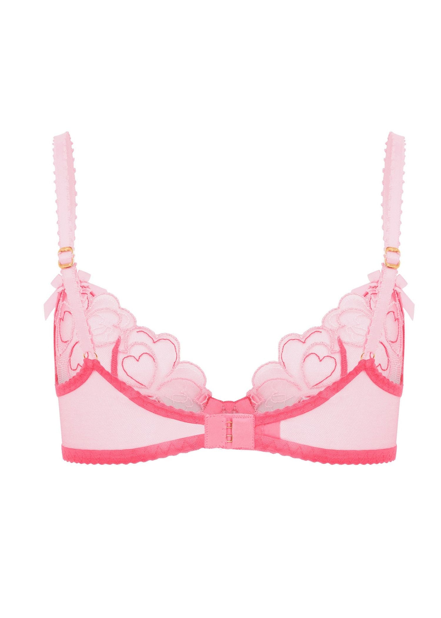 Agent Provocateur Maysie Plunge Bra (Fuchsia / Baby Pink) | Avec Amour Luxury Lingerie