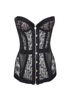 Agent Provocateur Mercy Corset (Black Lace) | Avec Amour Luxury Lingerie