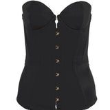 Agent Provocateur Mercy Satin Corset (Black) | Avec Amour Luxury Lingerie