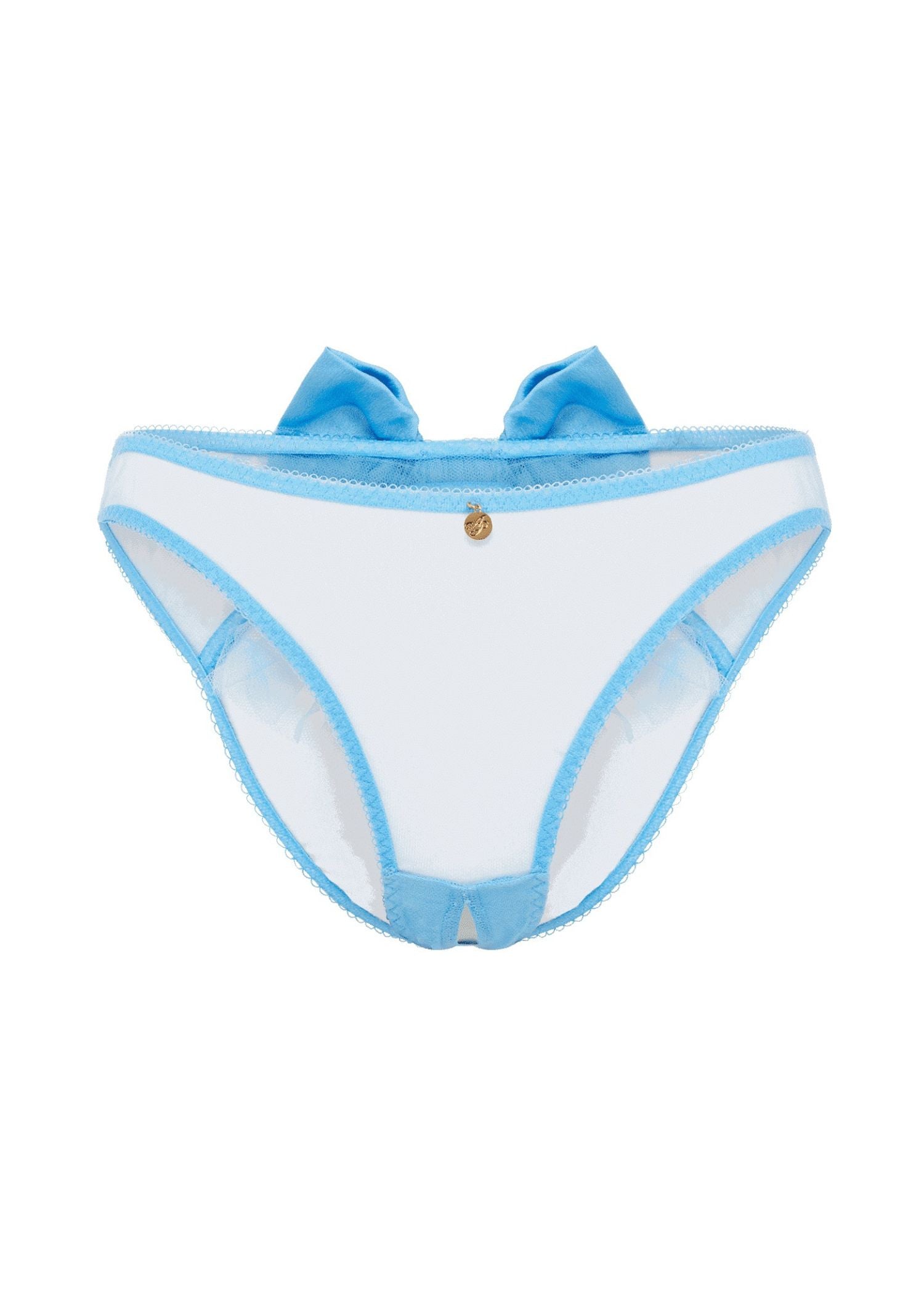 Agent Provocateur Oriana Knicker Ouvert (Baby Blue) | Avec Amour Luxury Lingerie