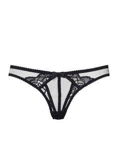 Agent Provocateur Rozlyn Ouvert Lace Brief (Black) | Avec Amour Sexy Lingerie