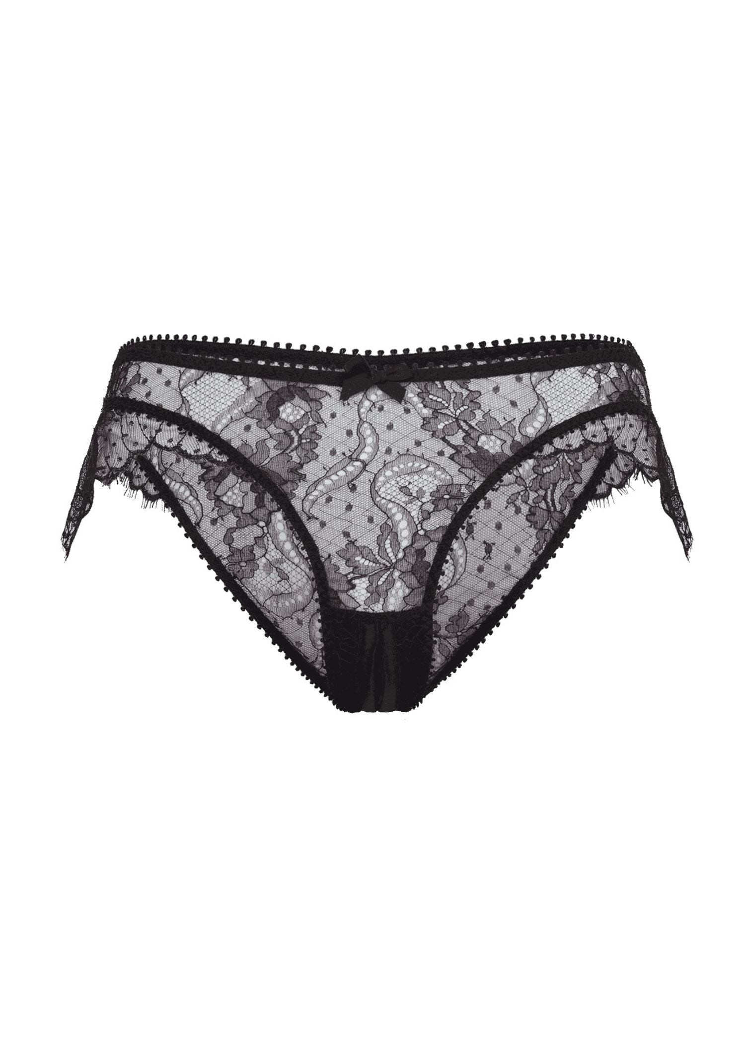 Agent Provocateur Vallentina Knicker Ouvert (Black) | Avec Amour Luxury Lingerie