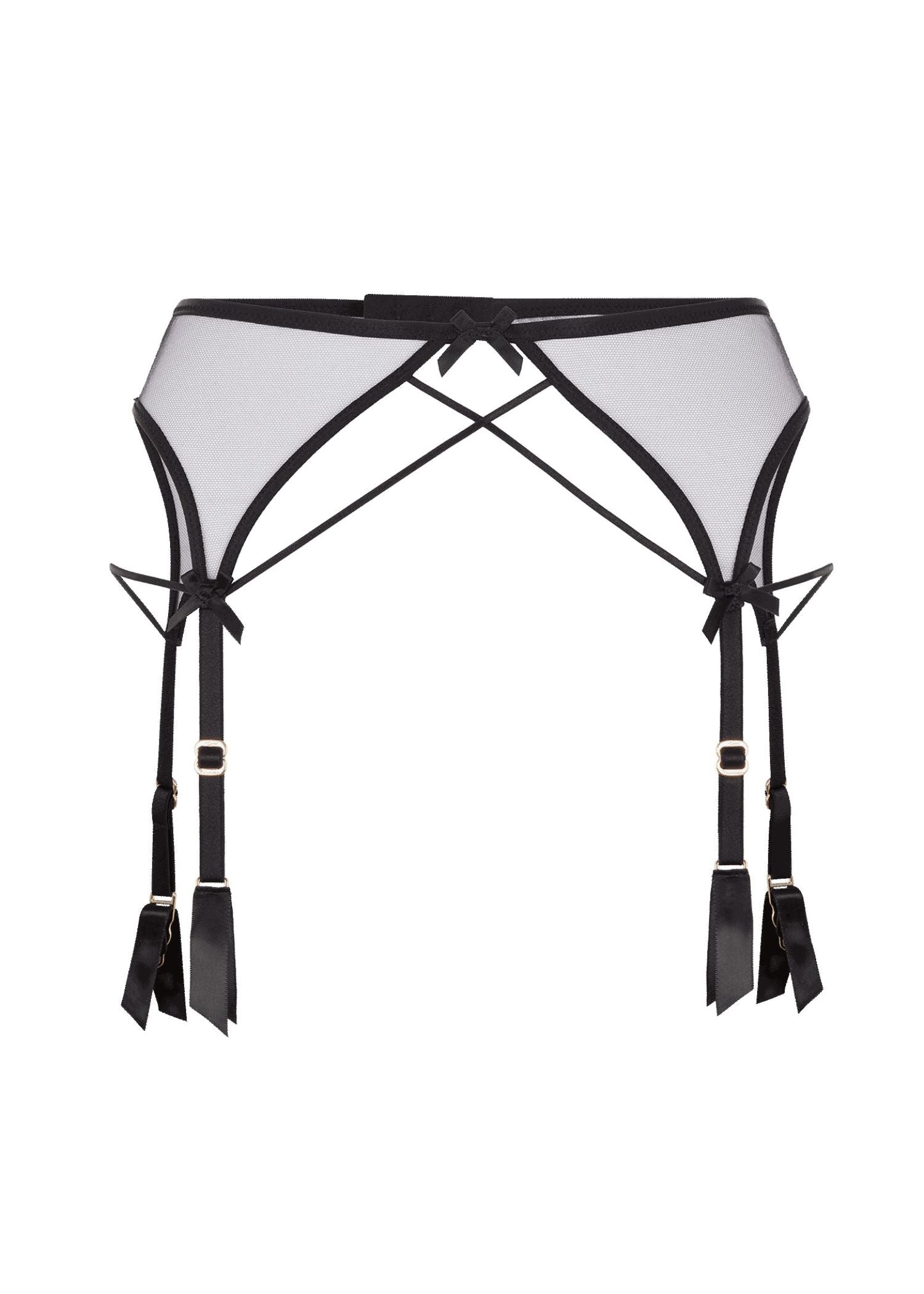 Agent Provocateur Zella Suspender (Black) | Avec Amour Luxury Lingerie