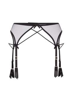 Agent Provocateur Zella Suspender (Black) | Avec Amour Luxury Lingerie