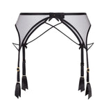 Agent Provocateur Zella Suspender (Black) | Avec Amour Luxury Lingerie