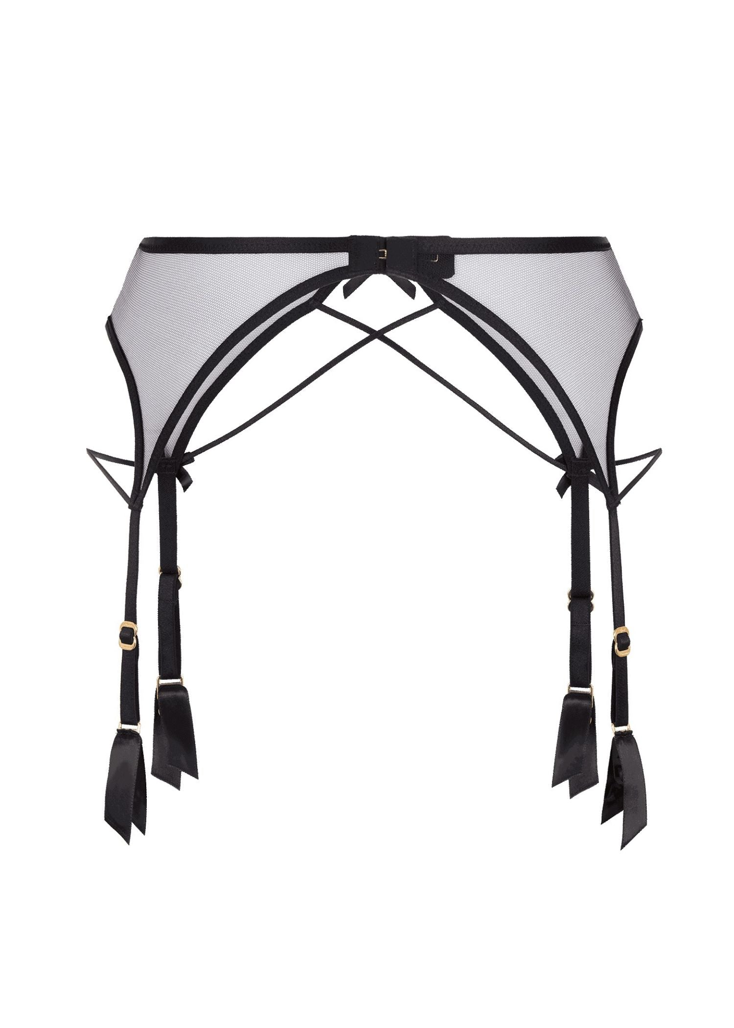 Agent Provocateur Zella Suspender (Black) | Avec Amour Luxury Lingerie