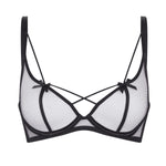 Agent Provocateur Zella Underwired Plunge Bra (Black) | Avec Amour Luxury Lingerie