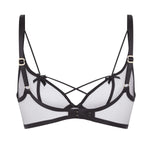 Agent Provocateur Zella Underwired Plunge Bra (Black) | Avec Amour Luxury Lingerie