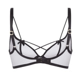 Agent Provocateur Zella Underwired Plunge Bra (Black) | Avec Amour Luxury Lingerie
