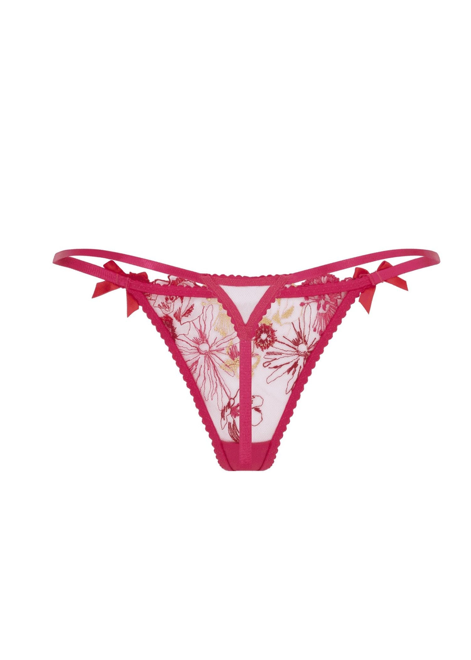 Agent Provocateur Zuri Thong (Fuchsia) | Avec Amour Luxury Lingerie