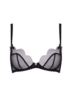 Agent Provocateur Lorna (Black/Pink) Bra - Luxury Lingerie | Avec Amour Sexy Lingerie
