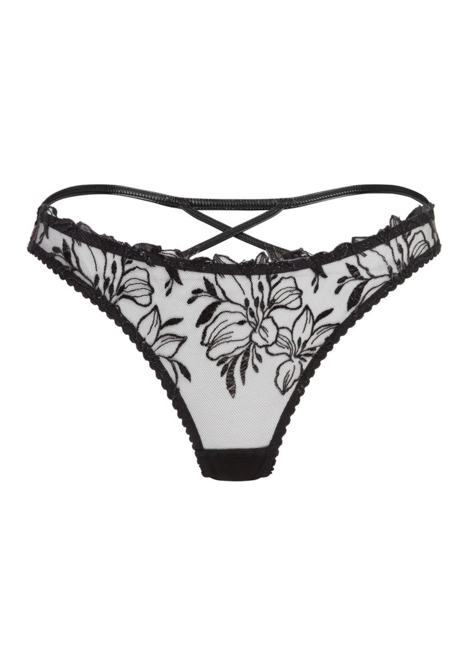 Agent Provocateur Ozella Brief (Black) - Luxury Lingerie | Avec Amour Sexy Lingerie