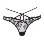 Agent Provocateur Ozella Thong (Black) - Luxury Lingerie | Avec Amour Sexy Lingerie