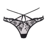 Agent Provocateur Ozella Thong (Black) - Luxury Lingerie | Avec Amour Sexy Lingerie