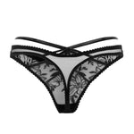 Agent Provocateur Ozella Thong (Black) - Luxury Lingerie | Avec Amour Sexy Lingerie