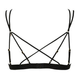 Atelier Amour After Midnight Black Lace Bralette - See-Through Bra - Avec Amour Sexy Lingerie