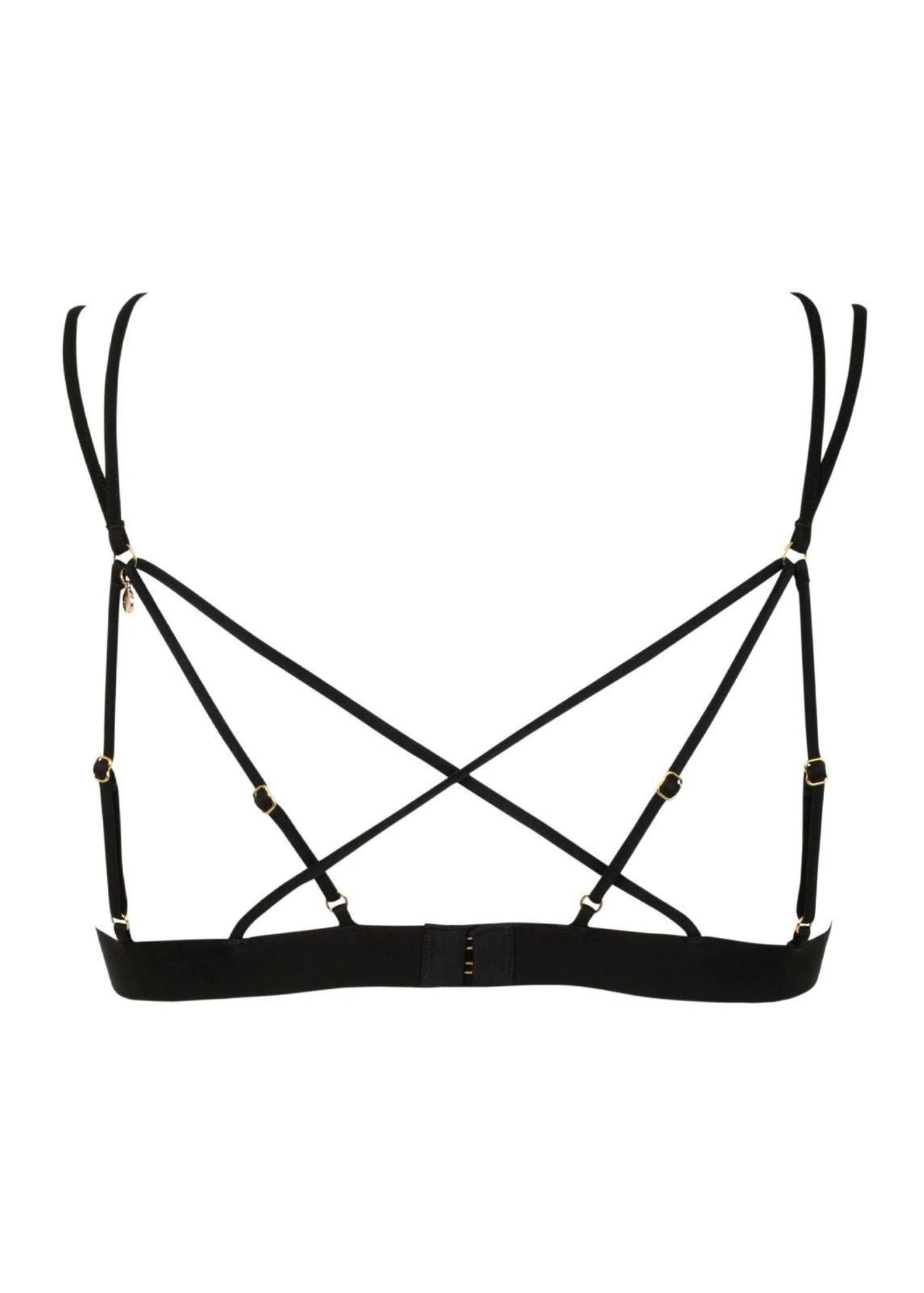 Atelier Amour After Midnight Black Lace Bralette - See-Through Bra - Avec Amour Sexy Lingerie