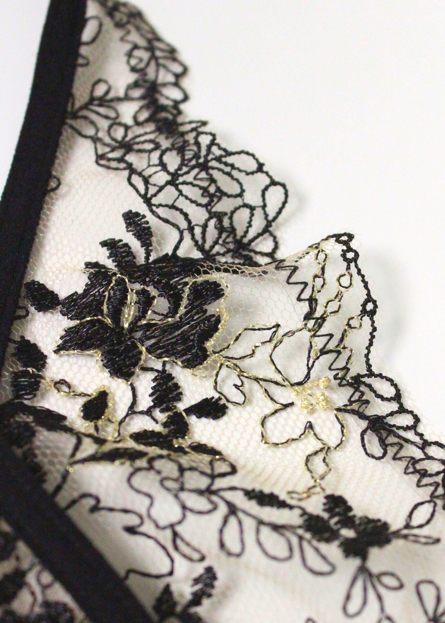 Atelier Amour After Midnight Black Lace Bralette - See-Through Bra - Avec Amour Sexy Lingerie