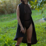 Atelier Amour Mystic Shadow Body - Black See-Through Bodysuit - See-Through Lingerie - Avec Amour Sexy Lingerie