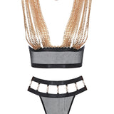 Baed Stories Golden Army Collection - Golden Force Erotic Lingerie Set - Sexy Lingerie