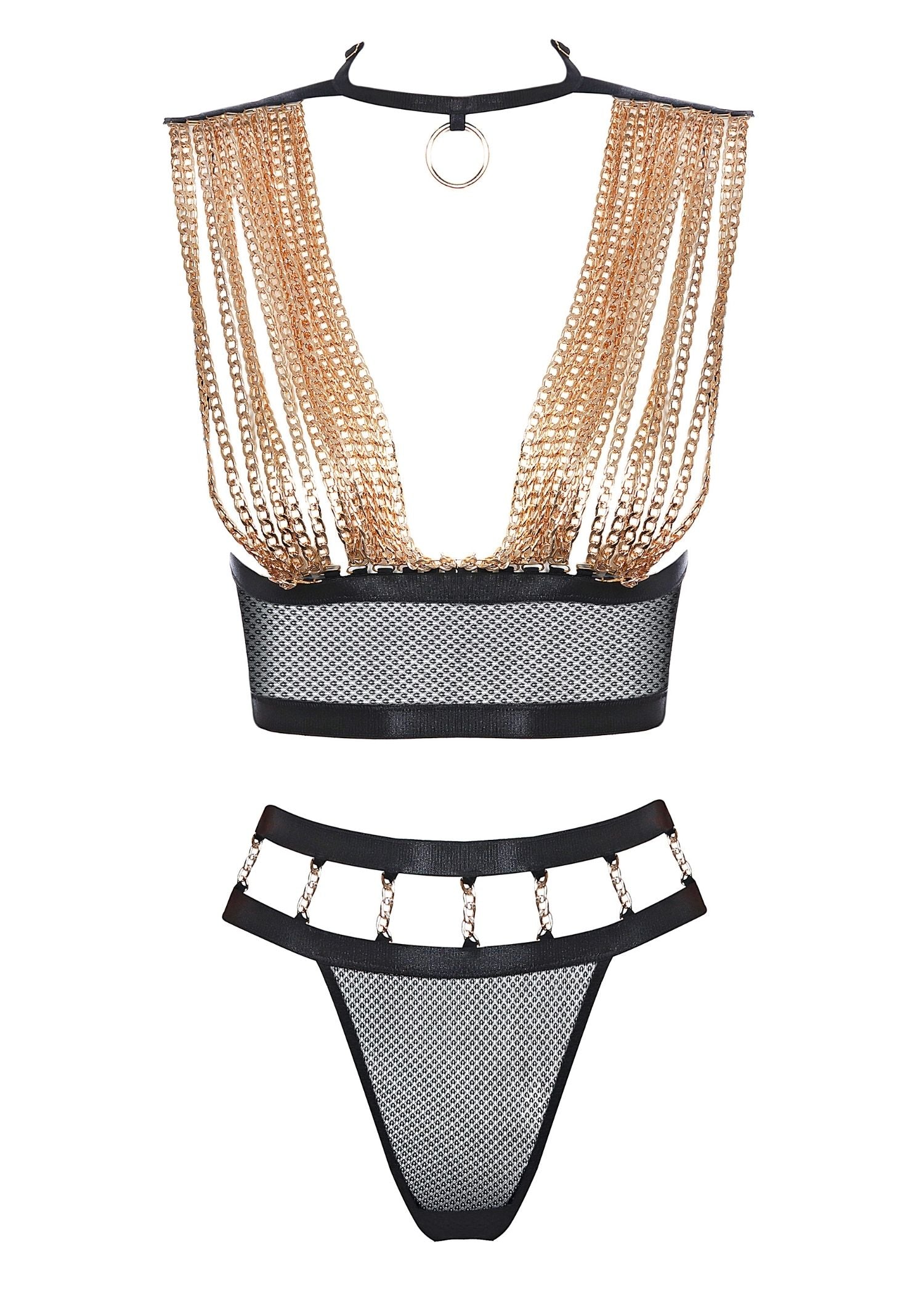 Baed Stories Golden Army Collection - Golden Force Erotic Lingerie Set - Sexy Lingerie