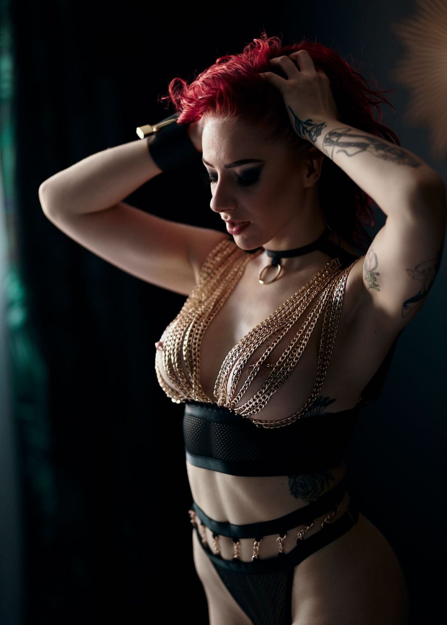 Baed Stories Golden Army Collection - Golden Force Erotic Lingerie Set - Sexy Lingerie