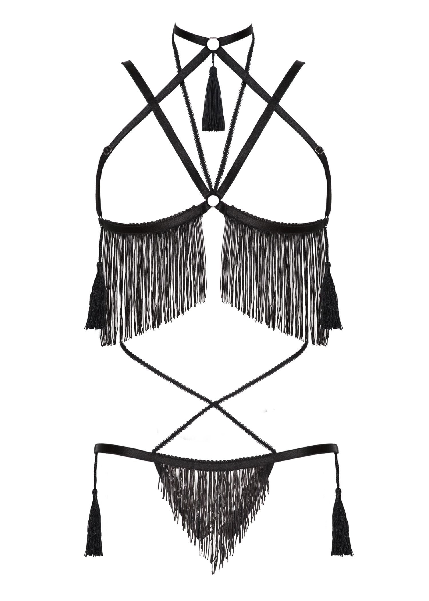 Baed Stories Lady Night Collection - Night Of Enticements - Erotic BDSM Sexy Harness Lingerie Set