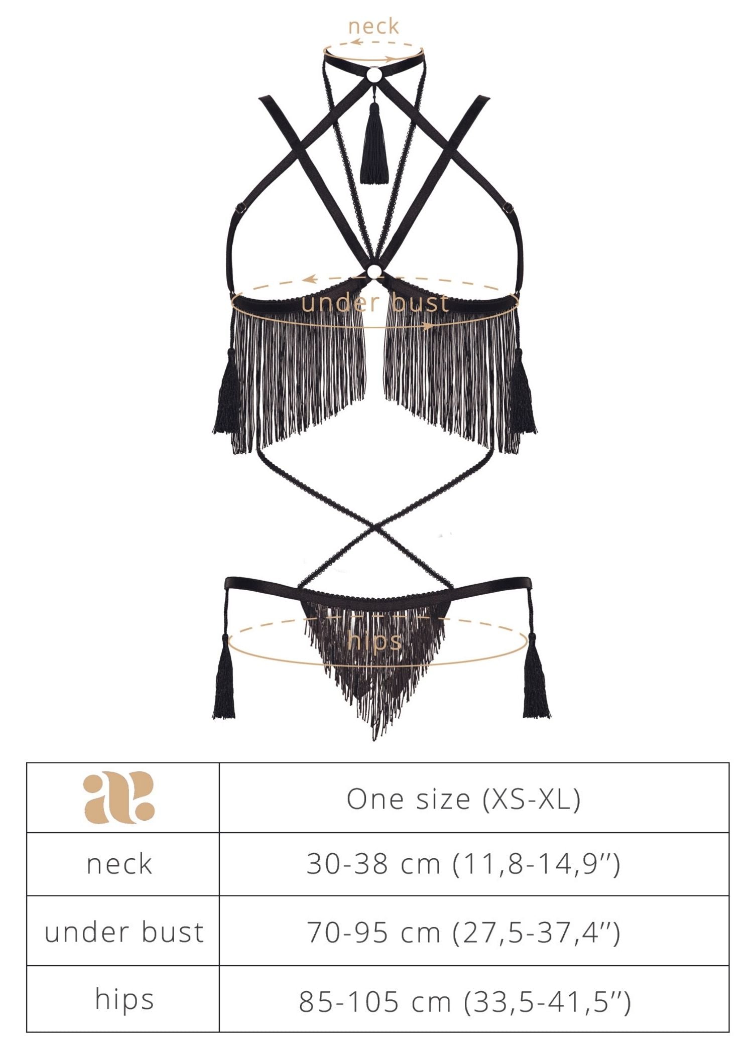Baed Stories Lady Night Collection - Night Of Enticements - Erotic BDSM Sexy Harness Lingerie Set